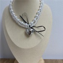 collana doppia perla cuore